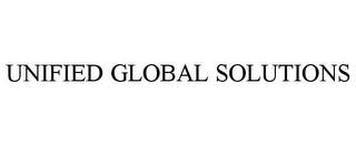 UNIFIED GLOBAL SOLUTIONS