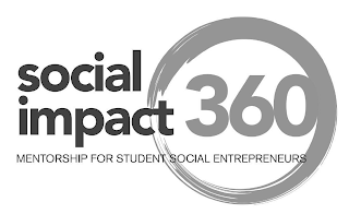 SOCIAL IMPACT 360 MENTORSHIP FOR STUDENT SOCIAL ENTREPRENEURS