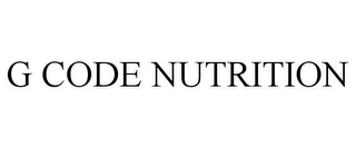 G CODE NUTRITION