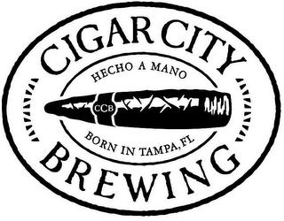 CIGAR CITY BREWING HECHO A MANO BORN INTAMPA, FL CCB