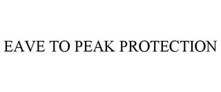 EAVE TO PEAK PROTECTION