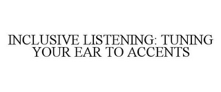 INCLUSIVE LISTENING: TUNING YOUR EAR TOACCENTS