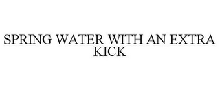 SPRING WATER WITH AN EXTRA KICK