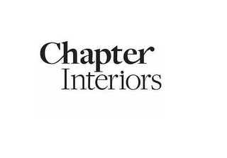 CHAPTER INTERIORS