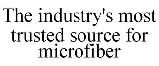 THE INDUSTRY'S MOST TRUSTED SOURCE FOR MICROFIBER