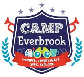 CAMP EVERBROOK WONDER. INVESTIGATE. SEEK. EXPLORE.