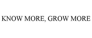 KNOW MORE, GROW MORE