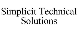 SIMPLICIT TECHNICAL SOLUTIONS