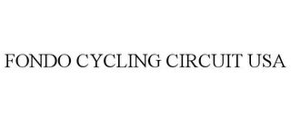 FONDO CYCLING CIRCUIT USA