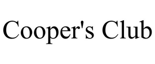 COOPER'S CLUB