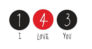 143 I LOVE YOU