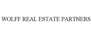 WOLFF REAL ESTATE PARTNERS