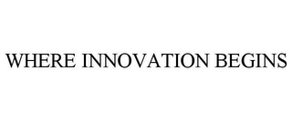 WHERE INNOVATION BEGINS