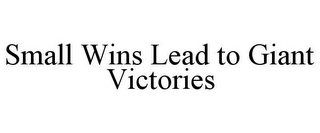 SMALL WINS LEAD TO GIANT VICTORIES