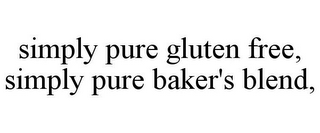 SIMPLY PURE GLUTEN FREE, SIMPLY PURE BAKER'S BLEND,