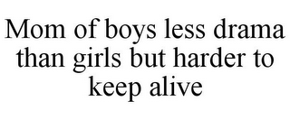 MOM OF BOYS LESS DRAMA THAN GIRLS BUT HARDER TO KEEP ALIVE
