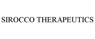 SIROCCO THERAPEUTICS