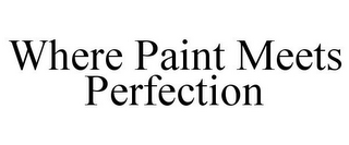 WHERE PAINT MEETS PERFECTION