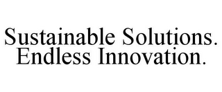 SUSTAINABLE SOLUTIONS. ENDLESS INNOVATION.