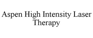 ASPEN HIGH INTENSITY LASER THERAPY