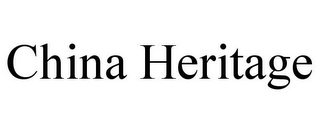 CHINA HERITAGE