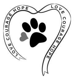 LOVE COURAGE HOPE LOVE COURAGE HOPE