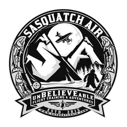 S A SASQUATCH AIR UNBELIEVEABLE FLIGHT TRAINING & ADVENTURES ESTD. 2015 WWW.SASQUATCHAIR.COM