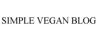 SIMPLE VEGAN BLOG