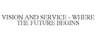 VISION AND SERVICE - WHERE THE FUTURE BEGINS