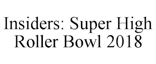 INSIDERS: SUPER HIGH ROLLER BOWL 2018