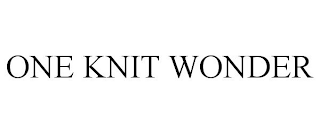 ONE KNIT WONDER