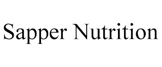 SAPPER NUTRITION