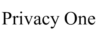 PRIVACY ONE