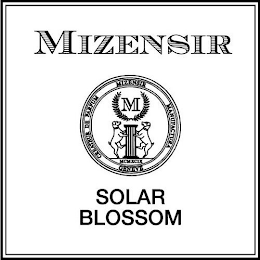 MIZENSIR CREATEUR DE PARFUM MIZENSIR MANUFACTURA GENEVE MCMXCIX SOLAR BLOSSOM M