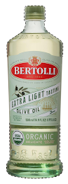 BERTOLLI DAL 1865 WORLD'S NO. 1 OLIVE OIL BRAND BRAND ESTABLISHED IN 1865 IN LUCCA, TUSCANY XTRA LIGHT TASTING OLIVE OIL SELECTED OLIVE OILS FROM SPAIN AND TUNISIA. PIONEER EXPORTER OF OLIVE OIL TO THE USA BERTOLLI USDA ORGANIC ORGANIC DELICATE HIGH HEAT COOKING 500 ML (16.9 FL OZ) (1PT 0.9 OZ)