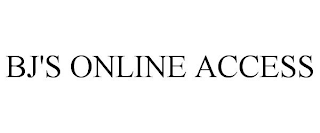 BJ'S ONLINE ACCESS