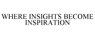 WHERE INSIGHTS BECOME INSPIRATION