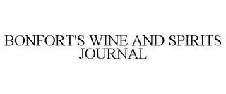 BONFORT'S WINE AND SPIRITS JOURNAL