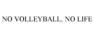 NO VOLLEYBALL, NO LIFE