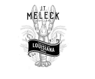 J. T. MELECK DISTILLERS HANDCRAFTED RICE LOUISIANA VODKA