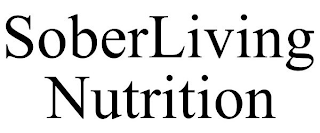 SOBERLIVING NUTRITION