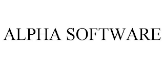 ALPHA SOFTWARE