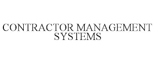 CONTRACTOR MANAGEMENT SYSTEMS