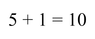 5 + 1 = 10