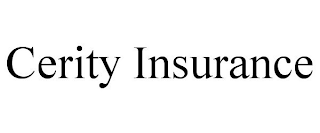 CERITY INSURANCE