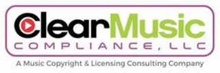 CLEARMUSIC COMPLIANCE, LLC A MUSIC COPYRIGHT & LICENSING CONSULTING COMPANY