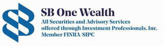 SB ONE WEALTH ALL SECURITIES & ADVISORYSERVICES OFFERED THROUGH INVESTMENT PROFESSIONALS, INC. MEMBER FINRA & SIPC