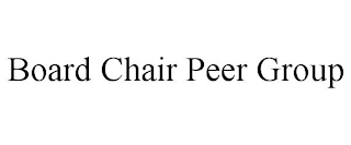 BOARD CHAIR PEER GROUP