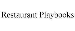 RESTAURANT PLAYBOOKS