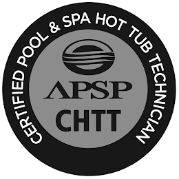 APSP CHTT CERTIFIED POOL SPA HOT TUB TECHNICIAN